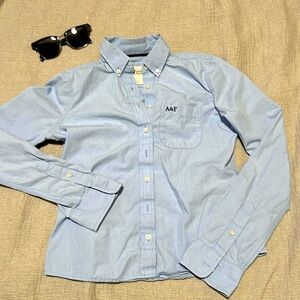 A& F button up shirt